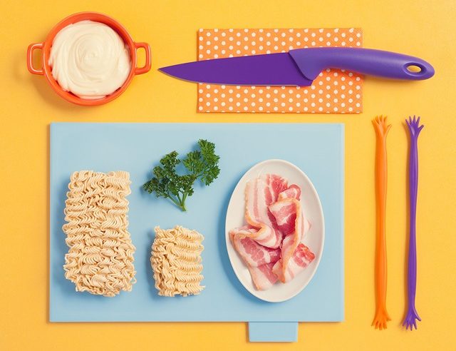 Vai um Miojo de bacon, requeijão e salsinha?